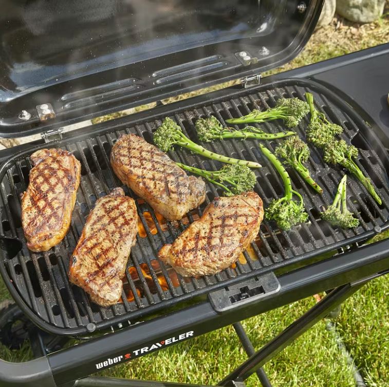 Weber Traveler Gas Grill Barbecue with Travel Cart 2026 Model