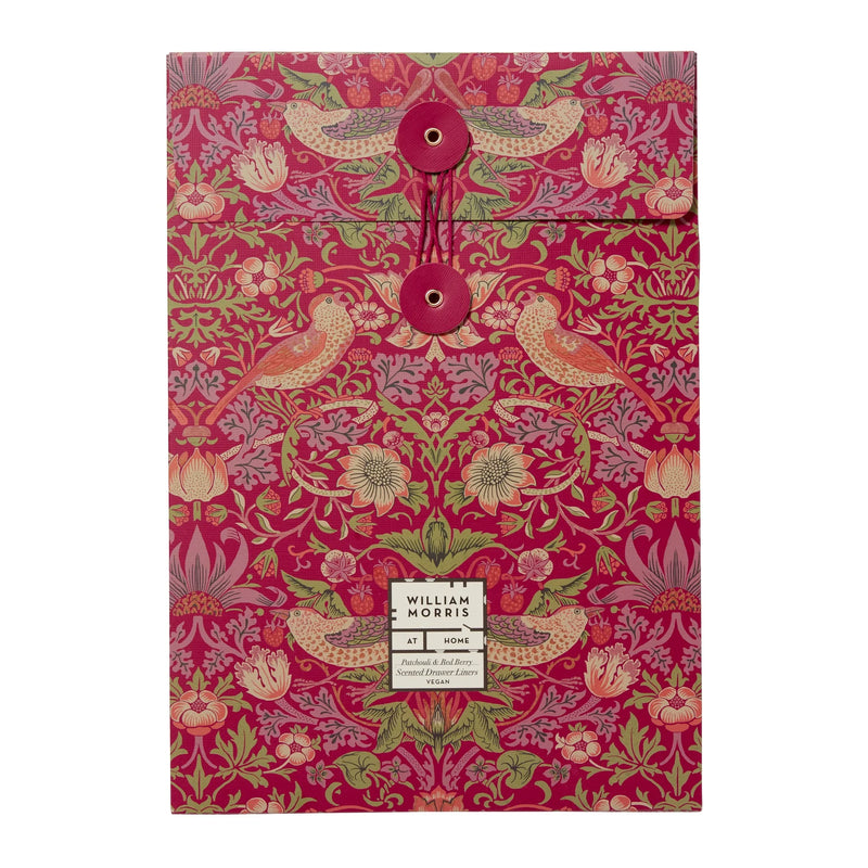 William Morris Strawberry Thief Patchouli & Red Berry Scented Drawer Liners