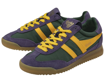 Gola Ladies Trainers Firefly CLB577 IN Evergreen Plum Sun
