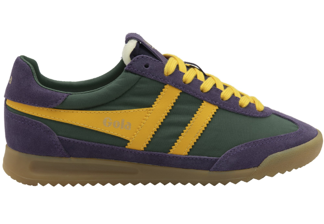 Gola Ladies Trainers Firefly CLB577 IN Evergreen Plum Sun