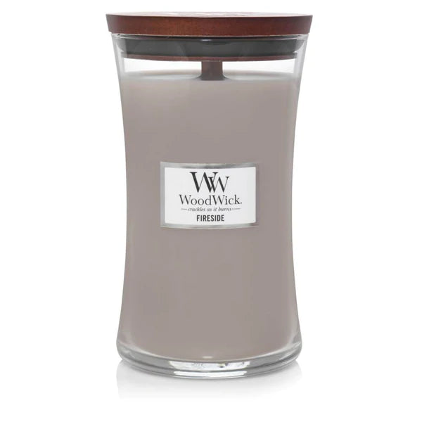 WOODWICK FIRESIDE LARGE HOURGLASS CANDLE