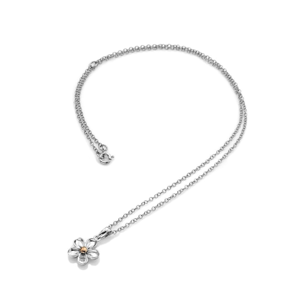 Hot Diamonds Forget me Not Pendant Silver