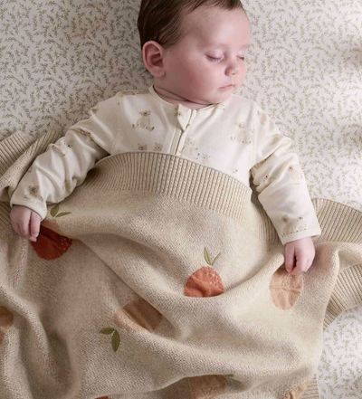 Mamas & Papas Knitted Blanket - Welcome to the World Seedling - Fruit