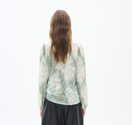 In Wear Ladies Shirt CielleIW in Green Illuminating Floral, Cielle