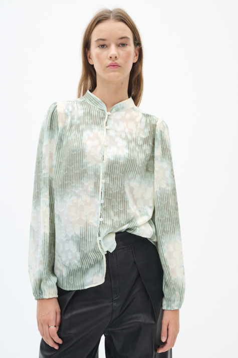 In Wear Ladies Shirt CielleIW in Green Illuminating Floral, Cielle