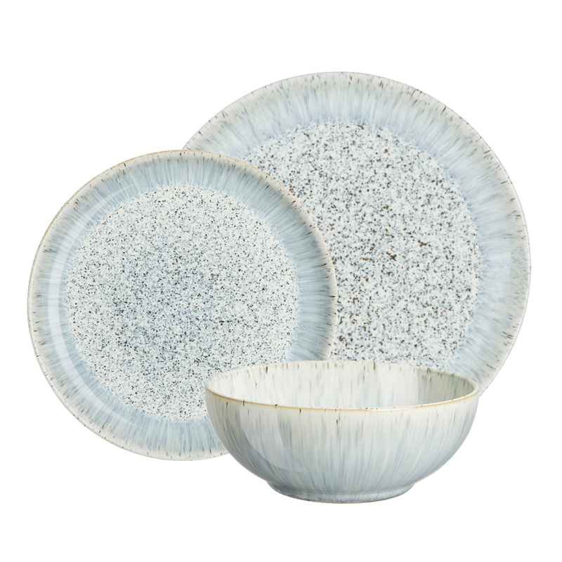 Denby Halo Speckle 12 Piece Dinner Set