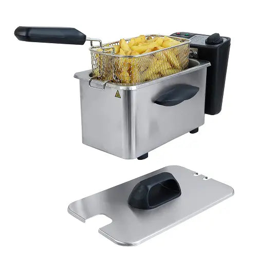 Deep Fat Fryer with Basket, Non Stick Inner Bowl, 1.5 Litre Capacity