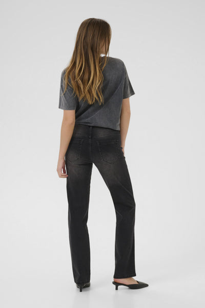 Kaffe Women’s KAmaris Regular Fit Jeans in Dark Grey Wash
