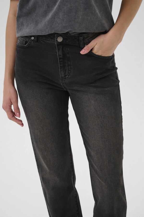 Kaffe Women’s KAmaris Regular Fit Jeans in Dark Grey Wash