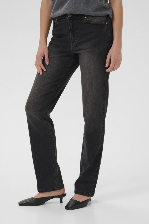 Kaffe Women’s KAmaris Regular Fit Jeans in Dark Grey Wash
