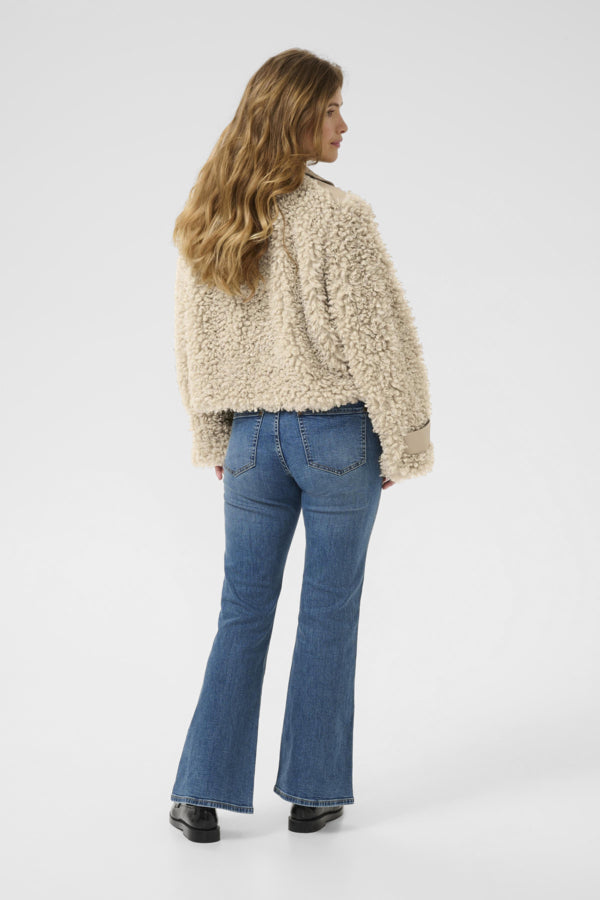Culture Women’s CUchanda Faux Fur Jacket in Feather Gray