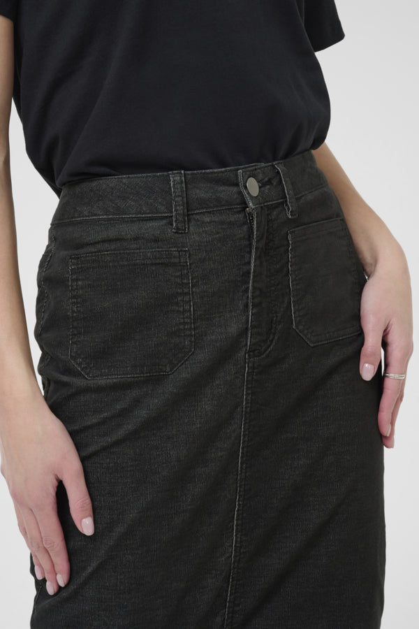 Kaffe Women’s KAmolly Skirt in Black Oyster