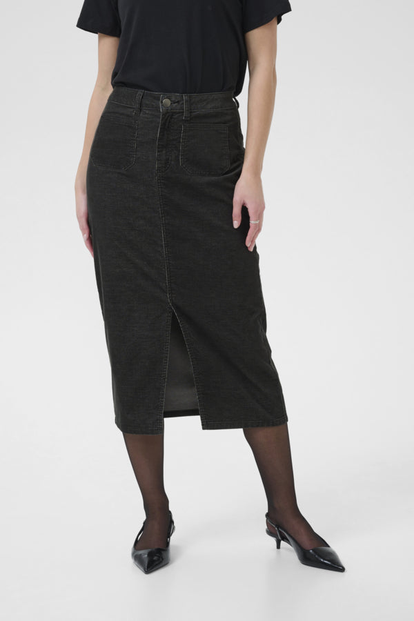 Kaffe Women’s KAmolly Skirt in Black Oyster