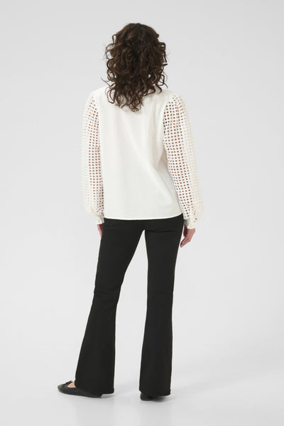 Kaffe Women’s KAtulle Blouse in Chalk