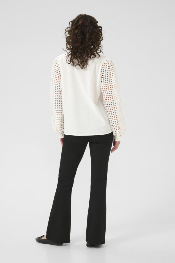 Kaffe Women’s KAtulle Blouse in Chalk