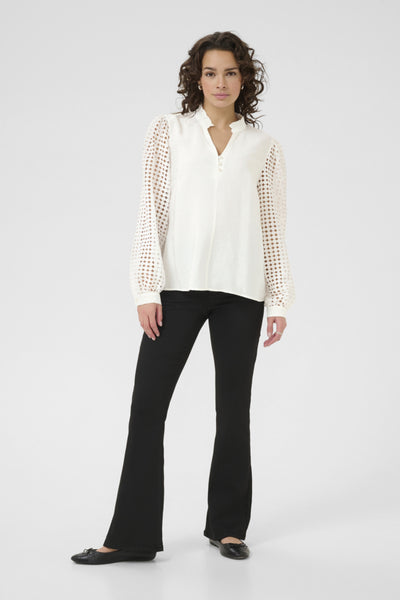 Kaffe Women’s KAtulle Blouse in Chalk