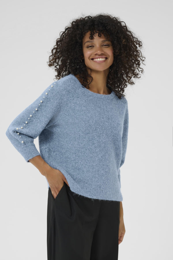 Kaffe KABetty Pullover in Windward/Blue Melange