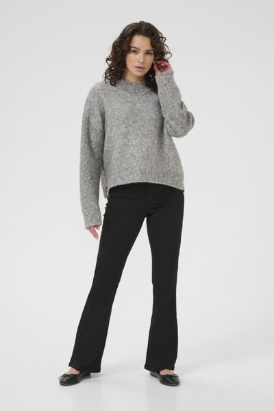 Kaffe Women’s KAlabis Pullover in Grey Melange