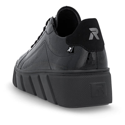 Rieker Women’s Black Elasticated Shoes  - Rieker Sport W2601-00