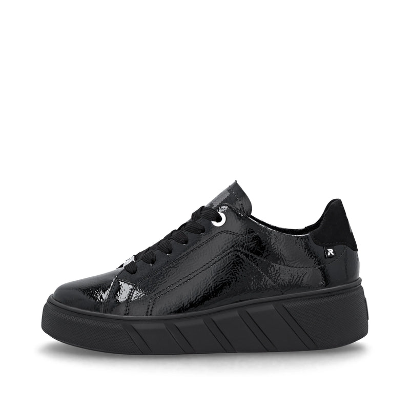 Rieker Women’s Black Elasticated Shoes  - Rieker Sport W2601-00