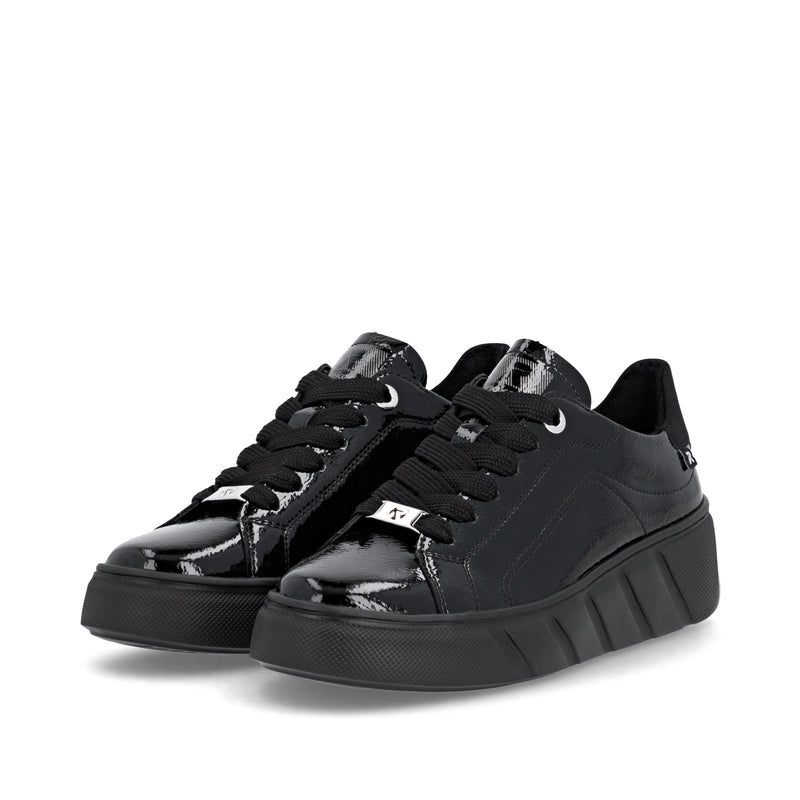 Rieker Women’s Black Elasticated Shoes  - Rieker Sport W2601-00
