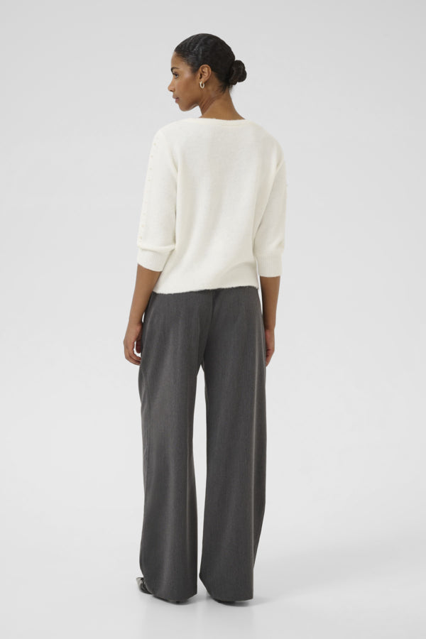 Kaffe Women’s KAbetty Pullover in Chalk CC