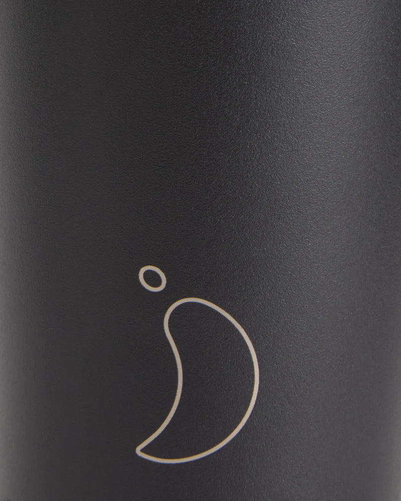Chilly’s Original Coffee Cup in Monochrome Black  -500mls