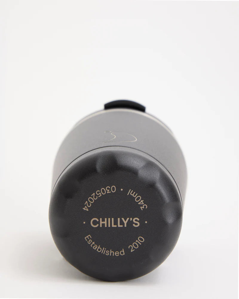 Chilly’s Original Coffee Cup in Monochrome Black  -500mls
