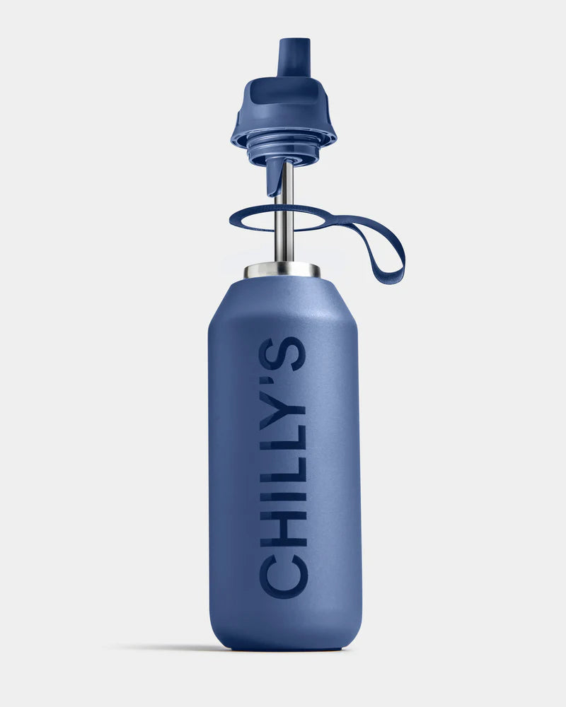 Chilly’s Series 2 Whale Blue Water Flip Bottle -1L