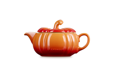 Le Creuset Stoneware Pumpkin Gravy Boat Jug with Lid in Wild Flame -400mls