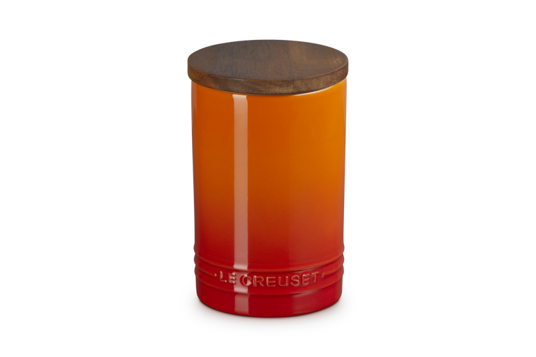 Le Creuset Stoneware Signature Storage Jar in Volcanic Flame -770mls