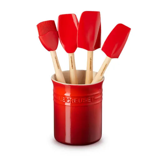 Le Creuset Utensil Set 5 Piece Set in Cerise