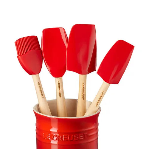 Le Creuset Utensil Set 5 Piece Set in Cerise