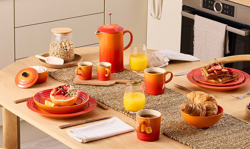 Le Creuset Stoneware Cafetière 1L Volcanic Flame