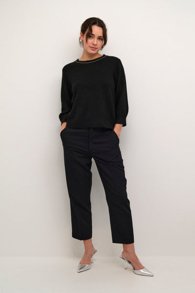 Kaffe Women’s Kameridith Pullover in Black Deep CC