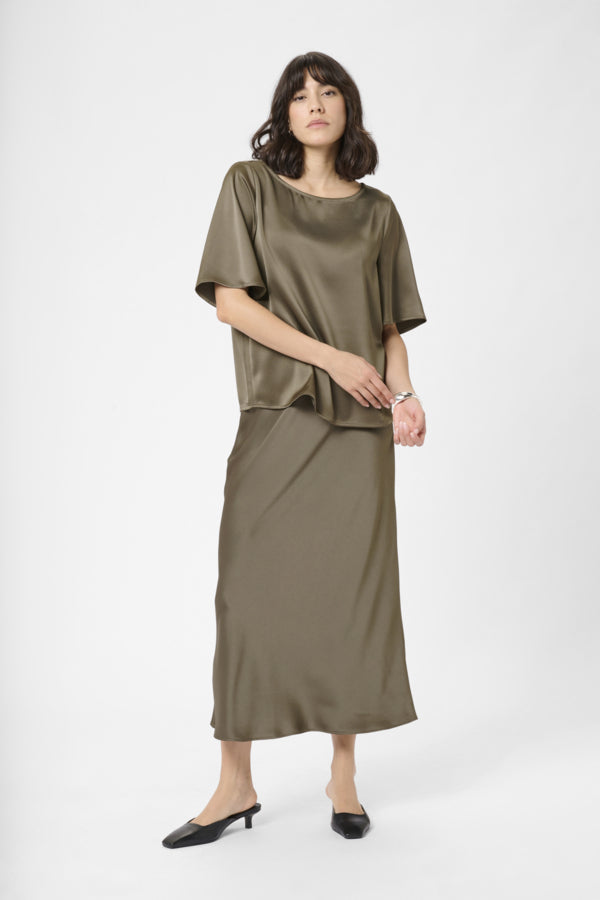 Kaffe Women’s Kalotte Blouse in Morel