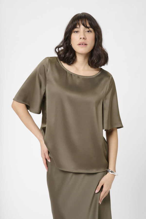 Kaffe Women’s Kalotte Blouse in Morel