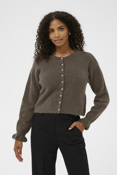 Kaffe Women’s KAcourson Knit Cardigan in Morel