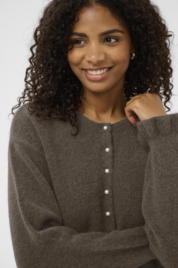 Kaffe Women’s KAcourson Knit Cardigan in Morel