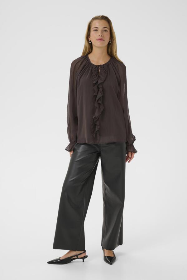 Kaffe Women’s KAmila Blouse in Black Coffee