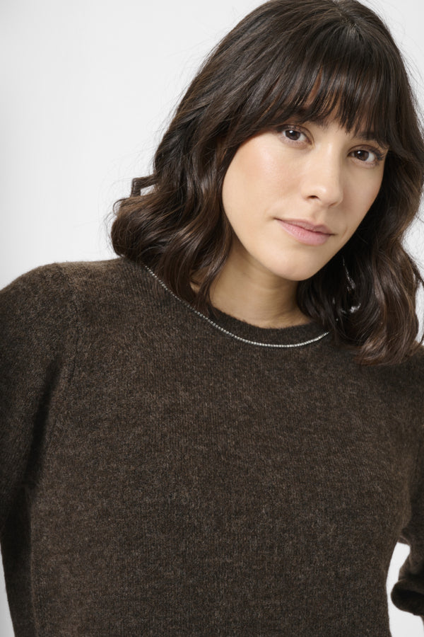 Kaffe Women’s KAmeridith Pullover in Black Coffee