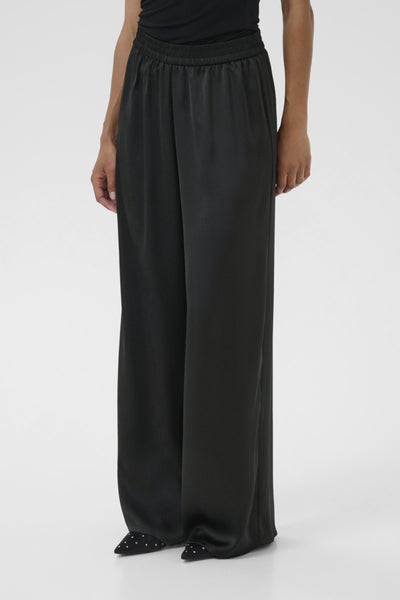 Kaffe Women’s KAlotte Wide Pants in Black Deep
