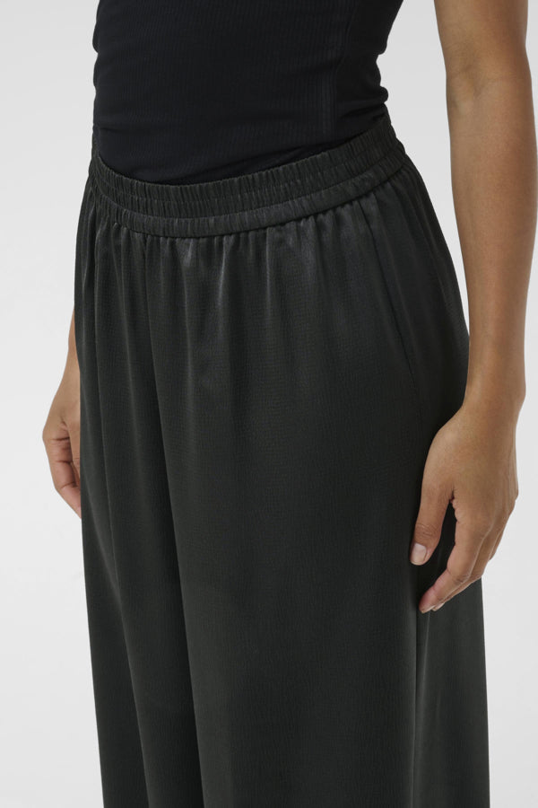 Kaffe Women’s KAlotte Wide Pants in Black Deep