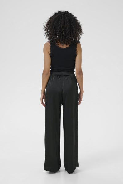 Kaffe Women’s KAlotte Wide Pants in Black Deep
