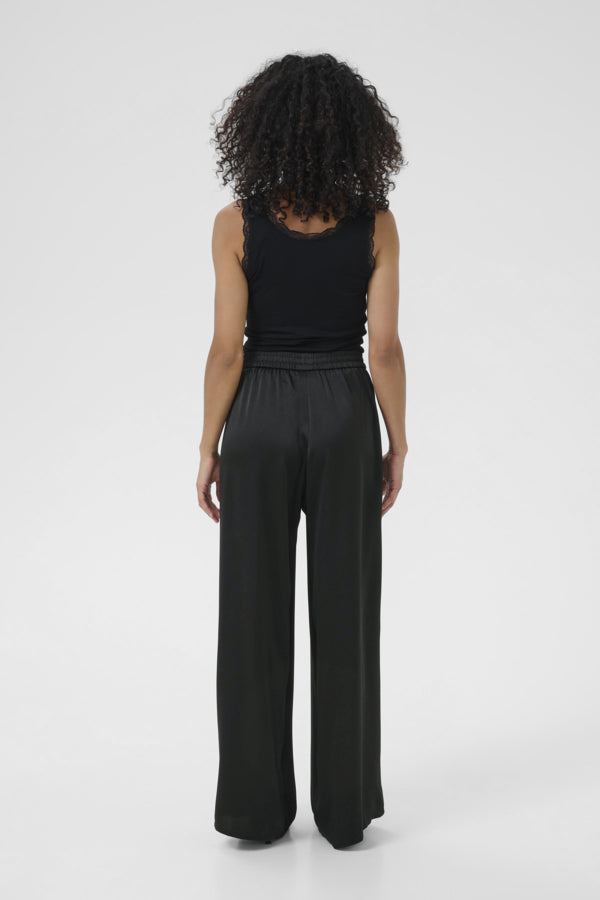 Kaffe Women’s KAlotte Wide Pants in Black Deep
