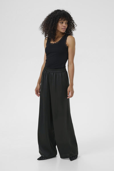 Kaffe Women’s KAlotte Wide Pants in Black Deep