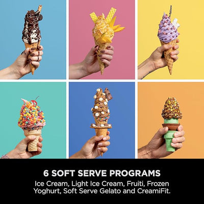 Ninja Swirl by CREAMi 13-in-1 Soft Serve & Ice Cream Maker NC701UK