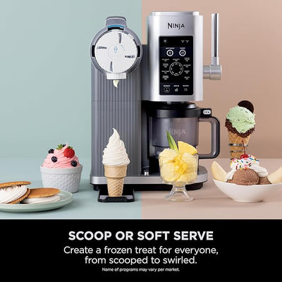 Ninja Swirl by CREAMi 13-in-1 Soft Serve & Ice Cream Maker NC701UK