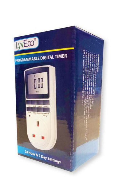 LyvEco Programme Digital Timer 24hrs/7 Day Settings