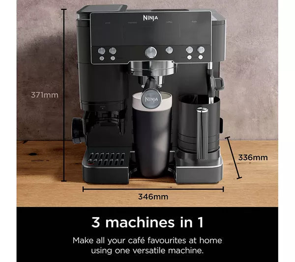Ninja Luxe Café Premier Espresso Machine - Black ES601UKBK